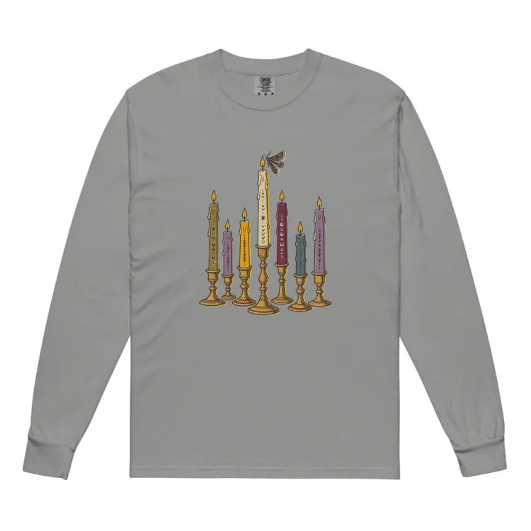 The Seven Candles Long Sleeve in Grey.