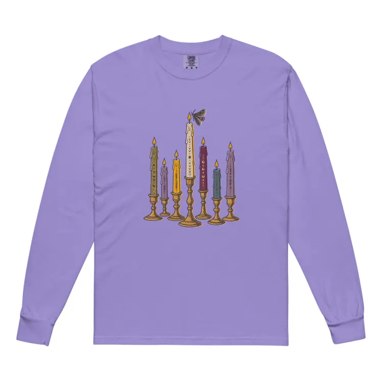 The Seven Candles Long Sleeve in Violet.