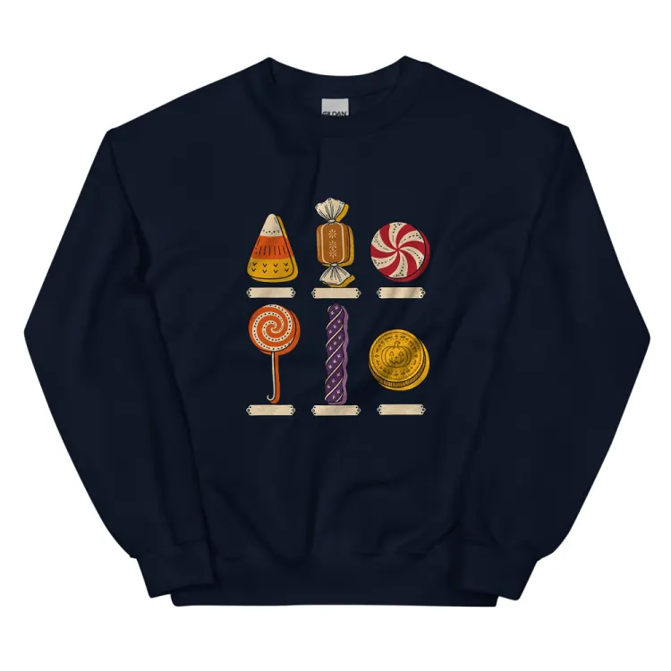 The Specimens of Candy Crewneck in Navy.