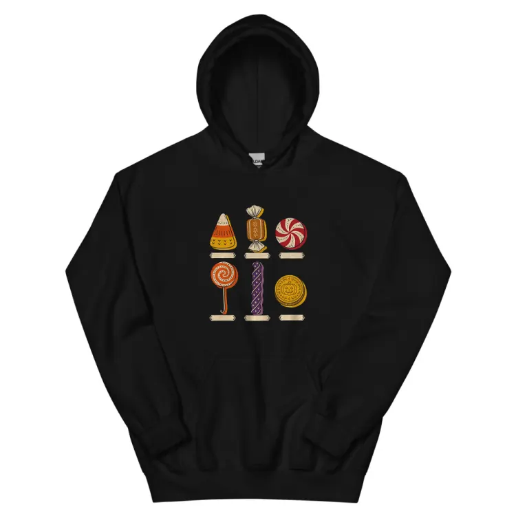 The Specimens of Candy Hoodie in Black.