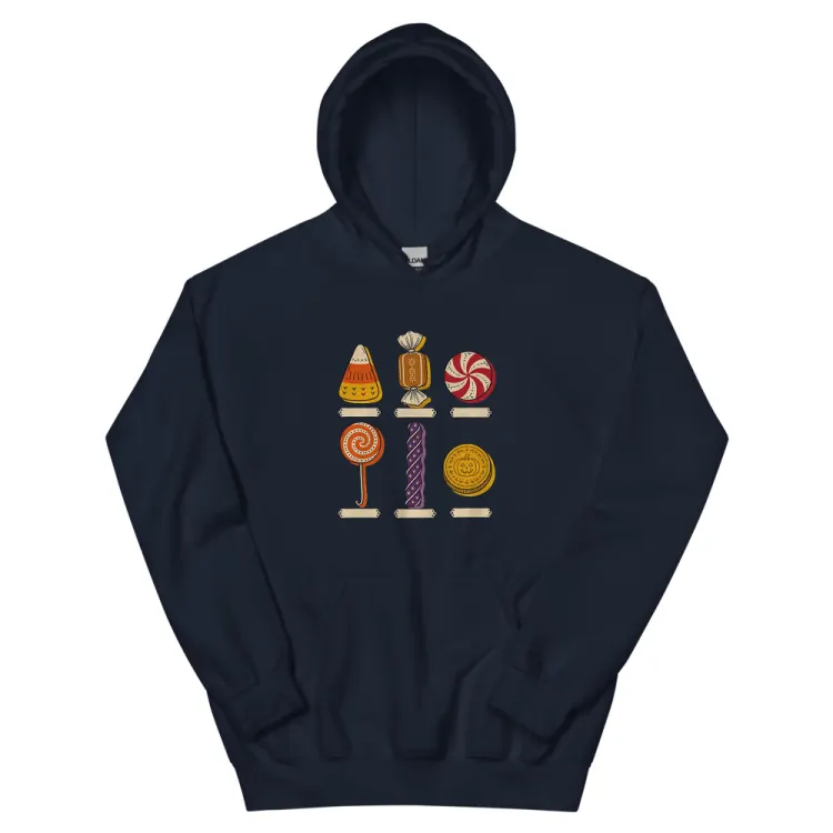 The Specimens of Candy Hoodie in Navy.