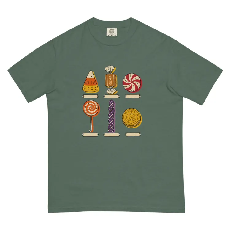 The Specimens of Candy Tee in Blue Spruce.