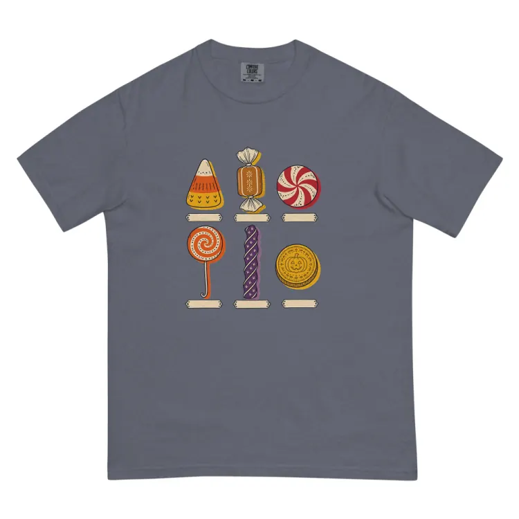 The Specimens of Candy Tee in Denim.