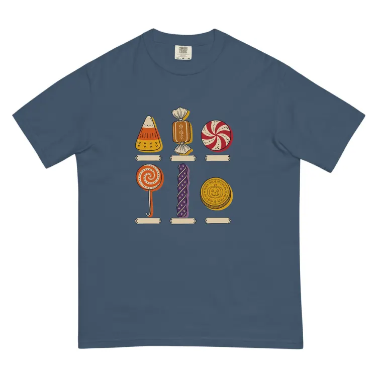 The Specimens of Candy Tee in Midnight.