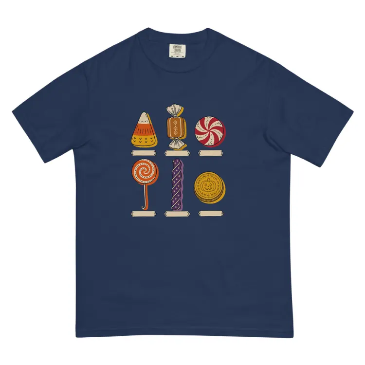 The Specimens of Candy Tee in True Navy.