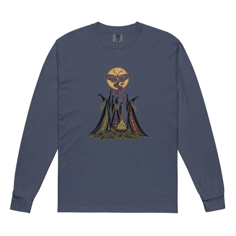 The Three Crones Long Sleeve in Navy.
