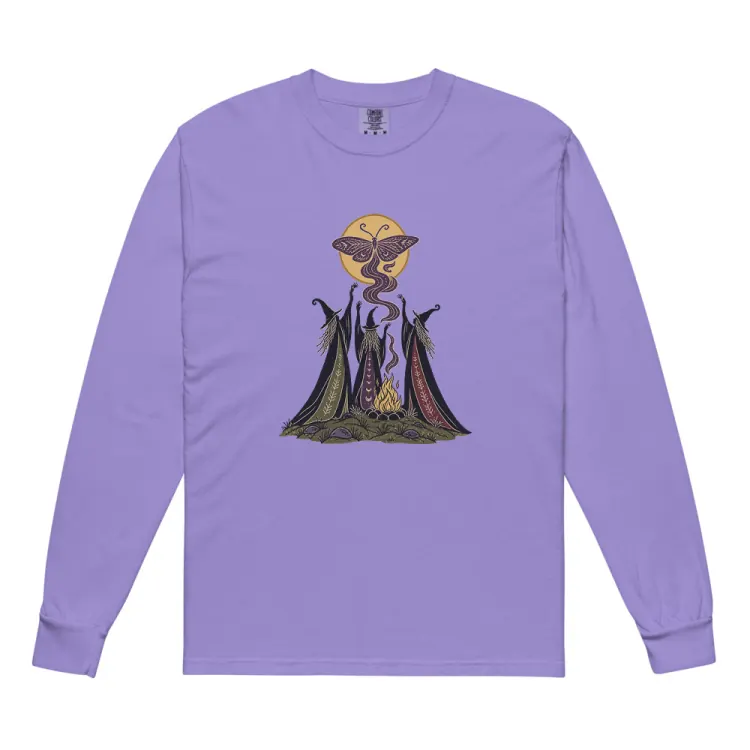 The Three Crones Long Sleeve in Violet.