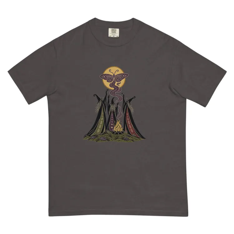 The Three Crones Tee in Graphite.