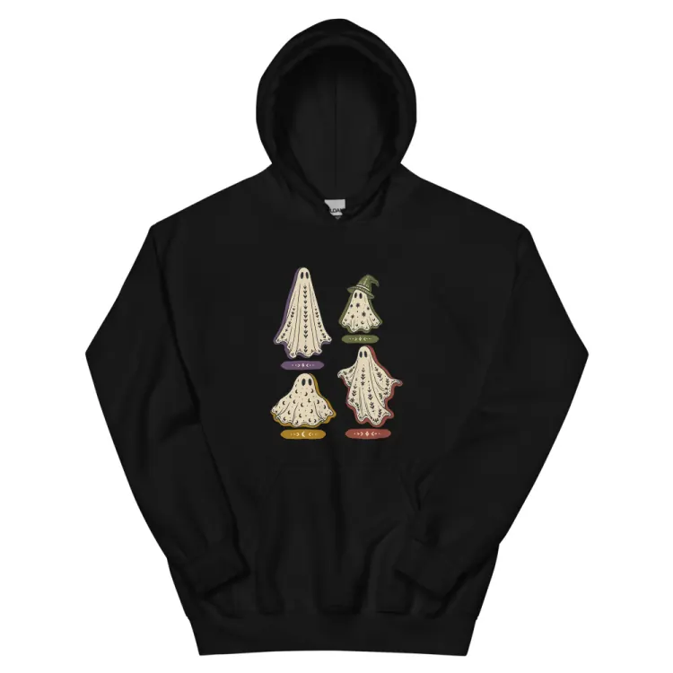 The A Field Guide to Common Ghosts Hoodie in Black.