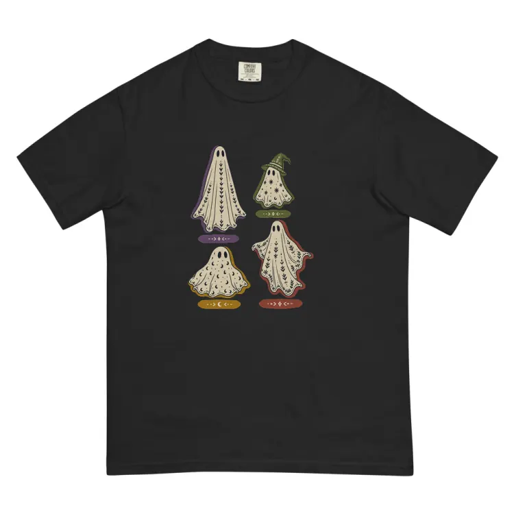 The A Field Guide to Common Ghosts Tee in Black.