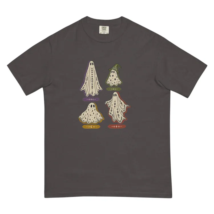 The A Field Guide to Common Ghosts Tee in Graphite.
