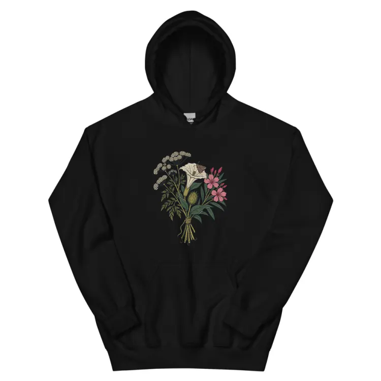 The The Poison Garden Hoodie in Black.