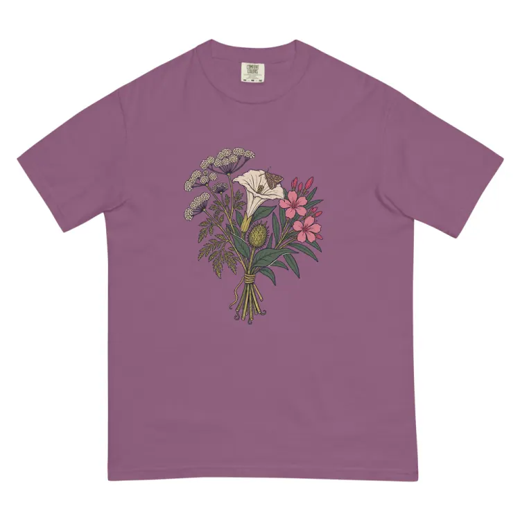 The The Poison Garden Tee in Berry.