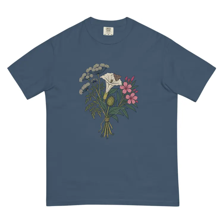 The The Poison Garden Tee in Midnight.