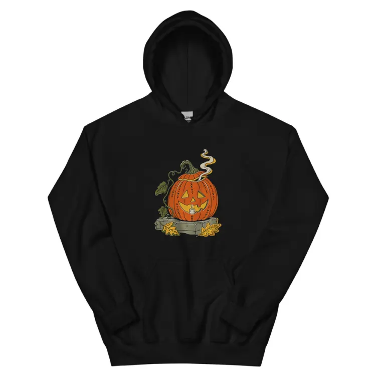 The The Last Pumpkin Hoodie in Black.