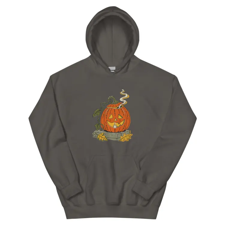 The The Last Pumpkin Hoodie in Charcoal.
