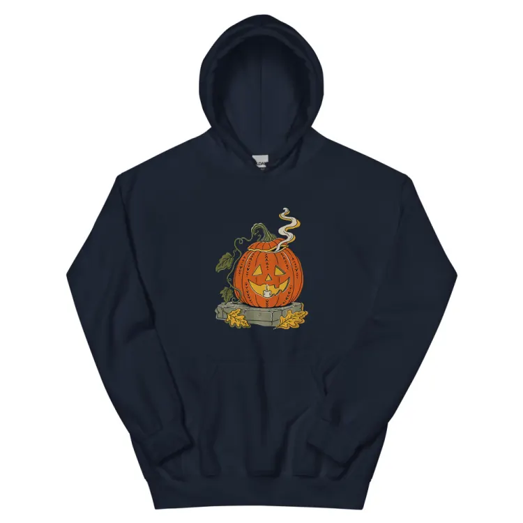 The The Last Pumpkin Hoodie in Navy.