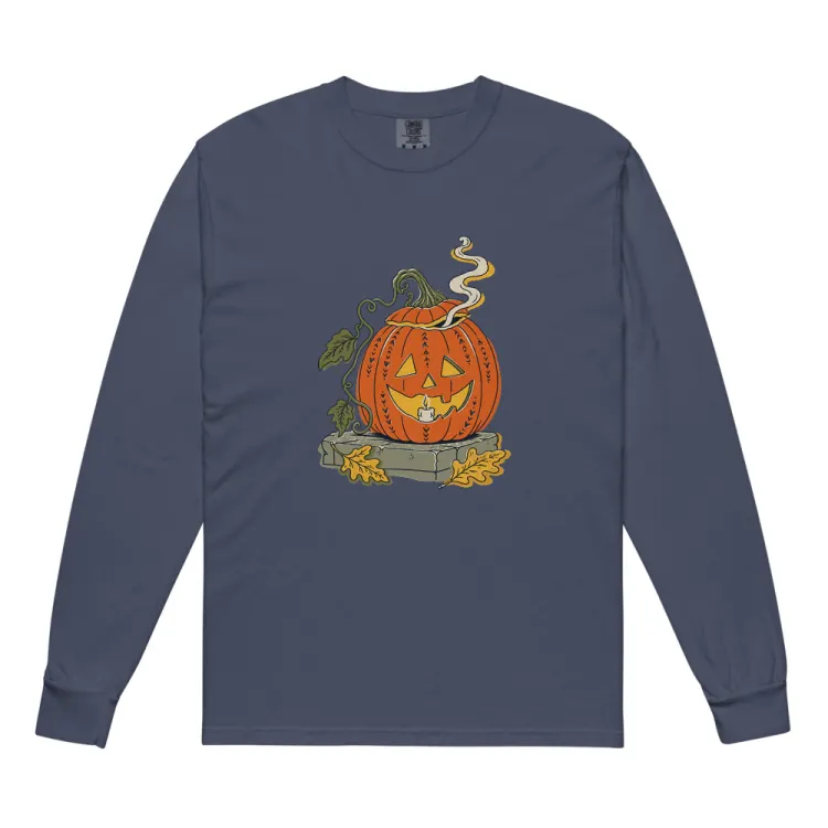 The The Last Pumpkin Long Sleeve in Navy.