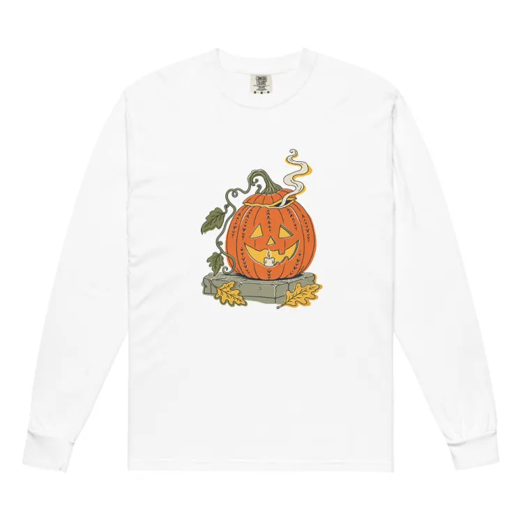 The The Last Pumpkin Long Sleeve in White.