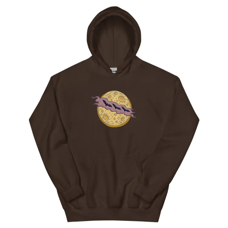 The Cloud Over the Moon Hoodie in Dark Chocolate.