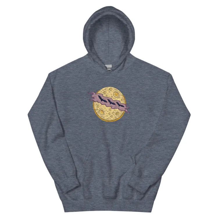 The Cloud Over the Moon Hoodie in Heather Sport Dark Navy.