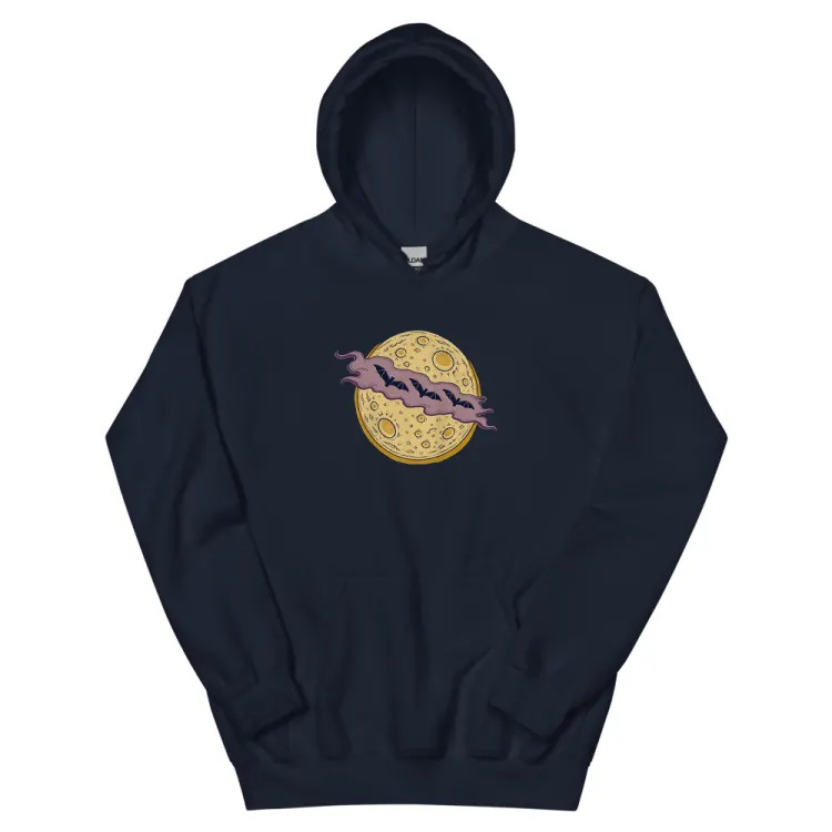 The Cloud Over the Moon Hoodie in Navy.