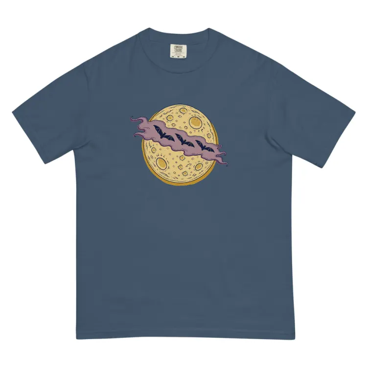 The Cloud Over the Moon Tee in Midnight.