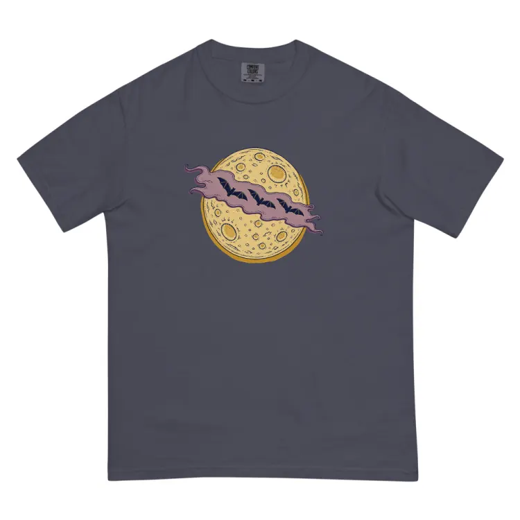 The Cloud Over the Moon Tee in Navy.