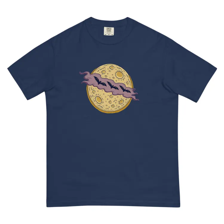 The Cloud Over the Moon Tee in True Navy.