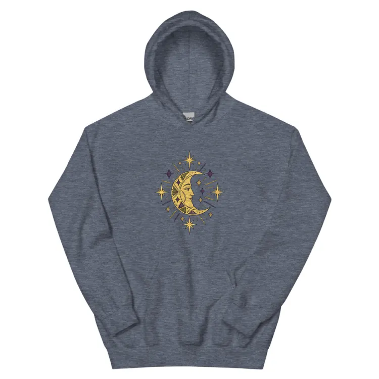 The The Man in the Moon Hoodie in Heather Sport Dark Navy.