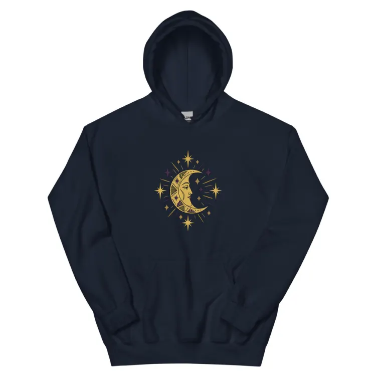 The The Man in the Moon Hoodie in Navy.