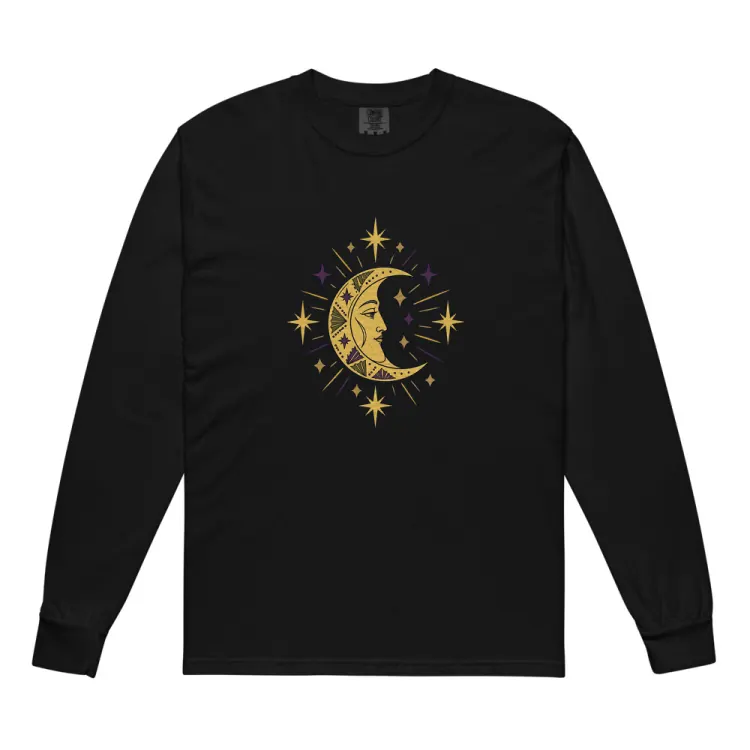 The The Man in the Moon Long Sleeve in Black.