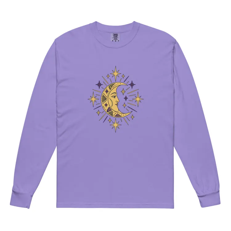 The The Man in the Moon Long Sleeve in Violet.