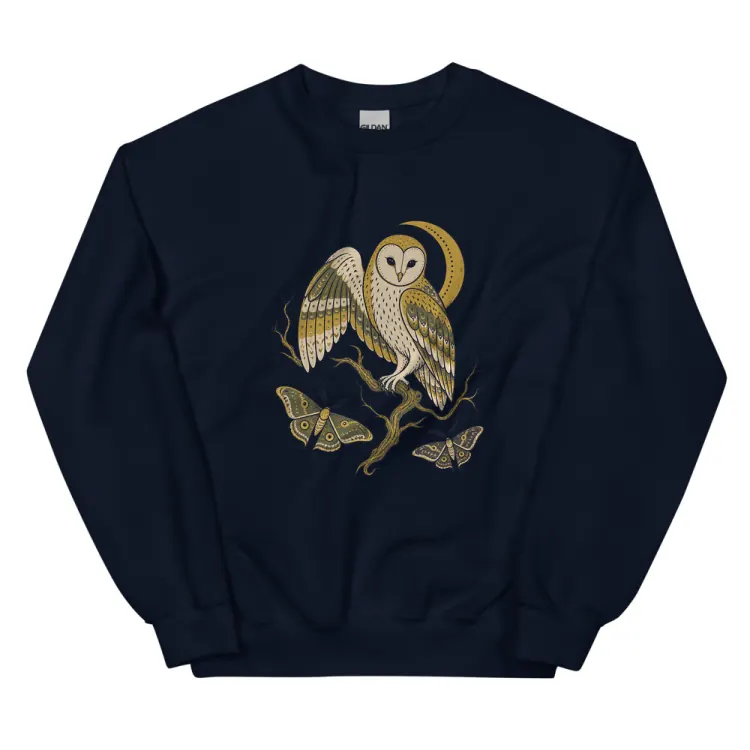 The The Night Watch Crewneck in Navy.