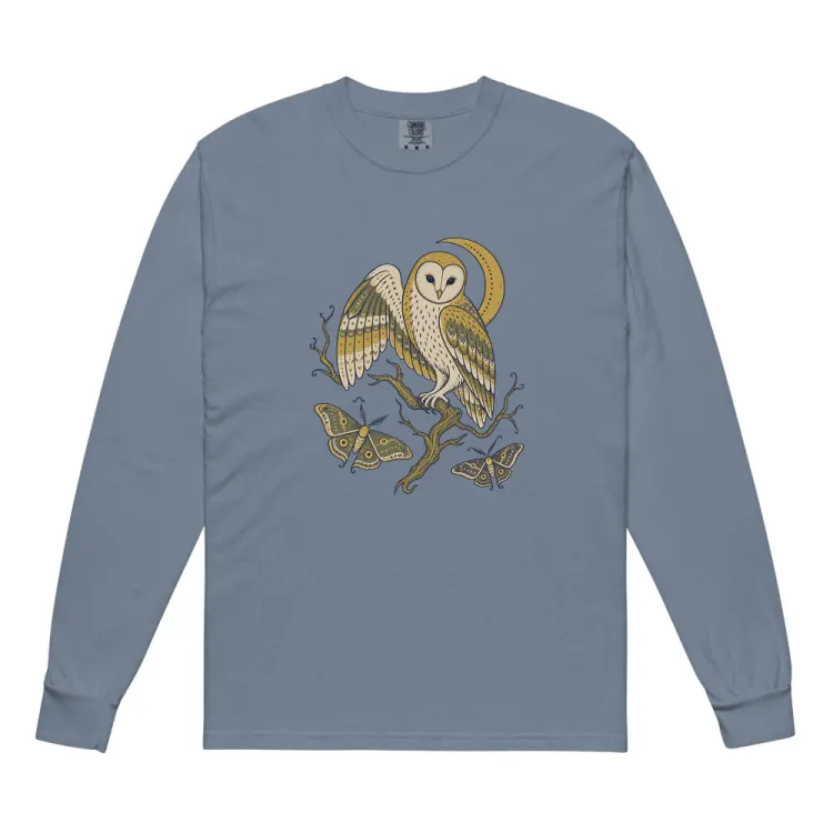 The The Night Watch Long Sleeve in Blue Jean.