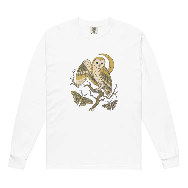 The The Night Watch Long Sleeve in White.