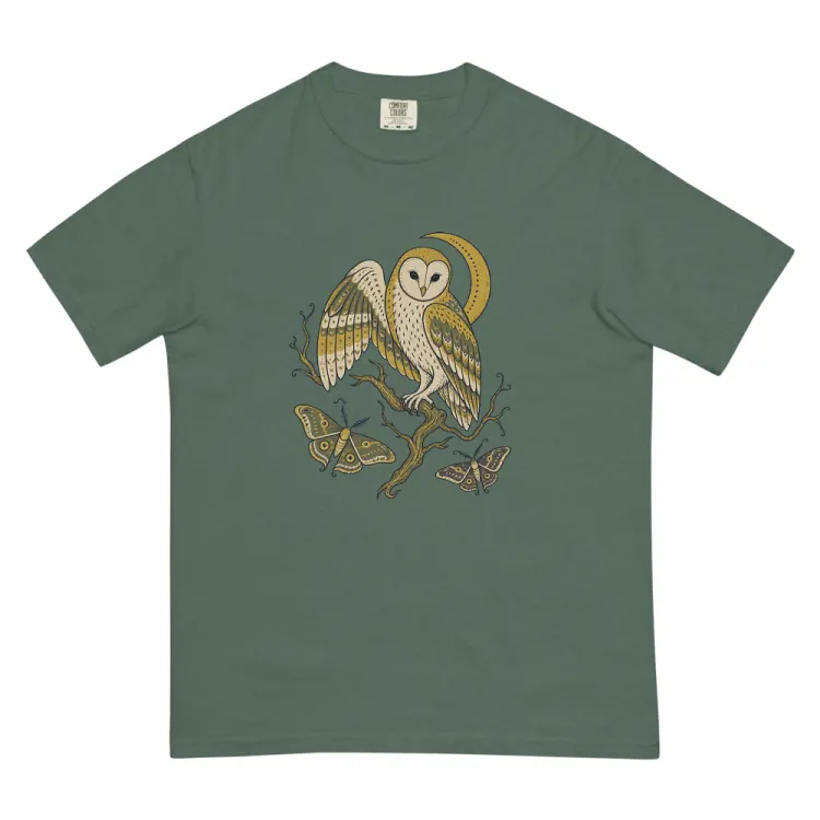 The The Night Watch Tee in Blue Spruce.
