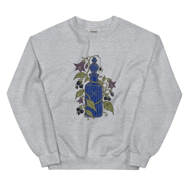 The Handle With Care Crewneck in Sport Grey.