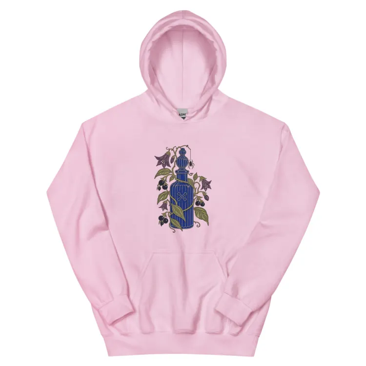 The Handle With Care Hoodie in Light Pink.
