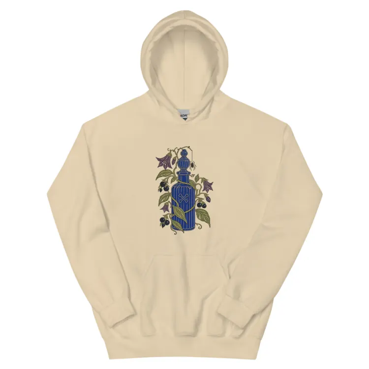 The Handle With Care Hoodie in Sand.