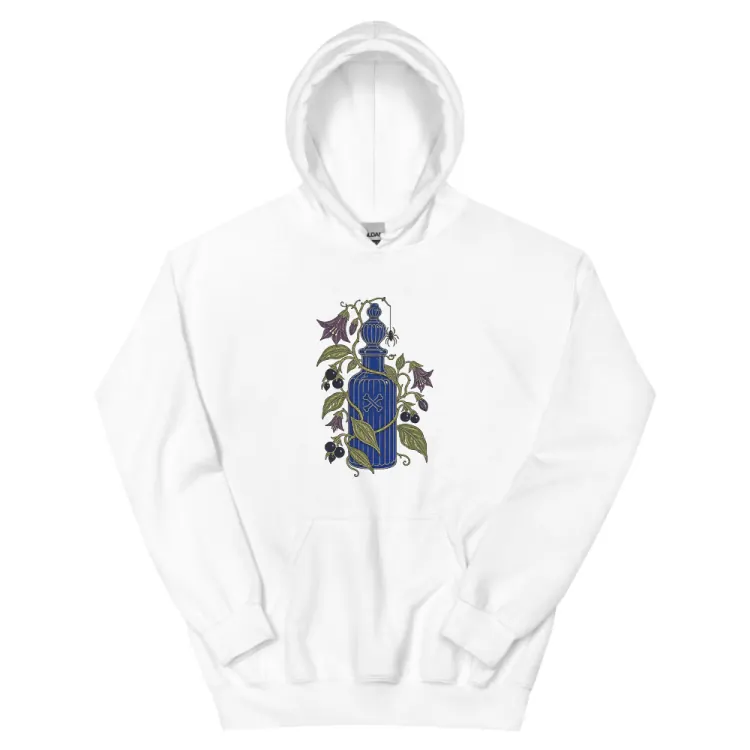 The Handle With Care Hoodie in White.