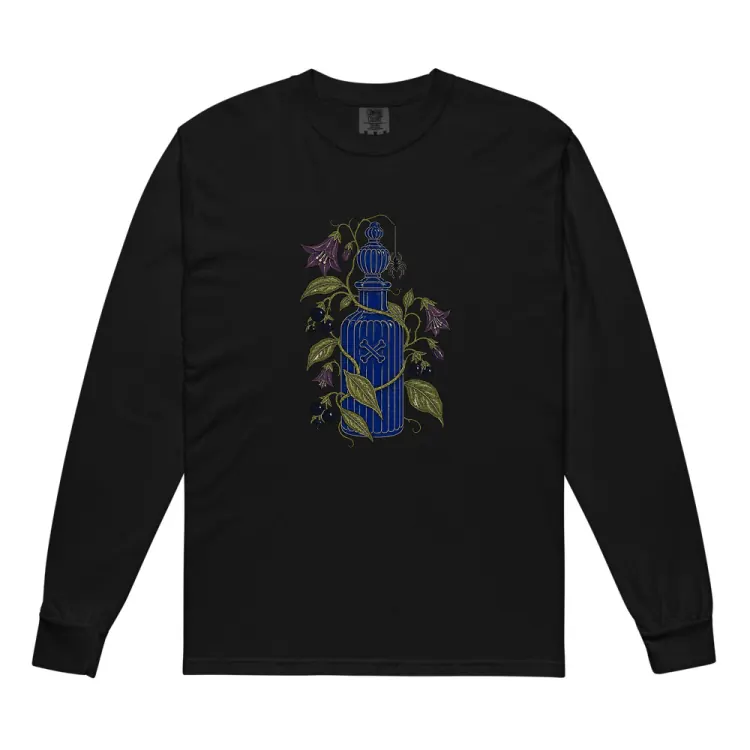 The Handle With Care Long Sleeve in Black.