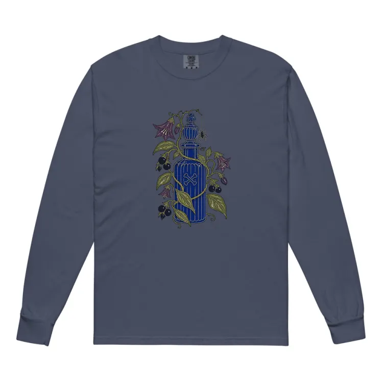 The Handle With Care Long Sleeve in Navy.