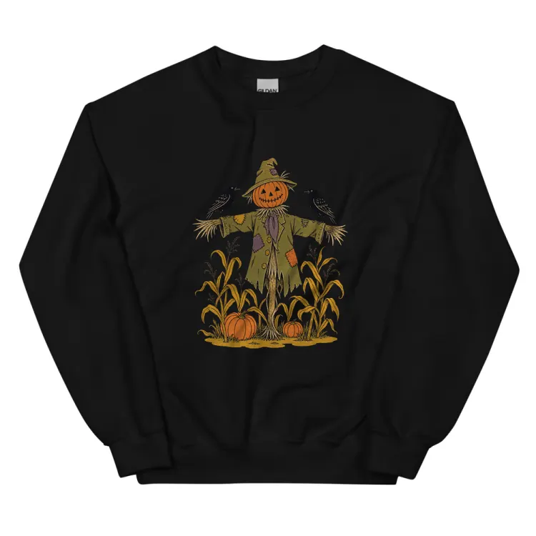 The The Scarecrow Crewneck in Black.