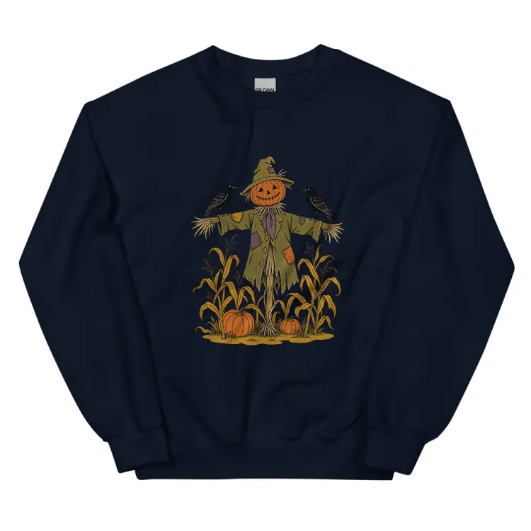 The The Scarecrow Crewneck in Navy.