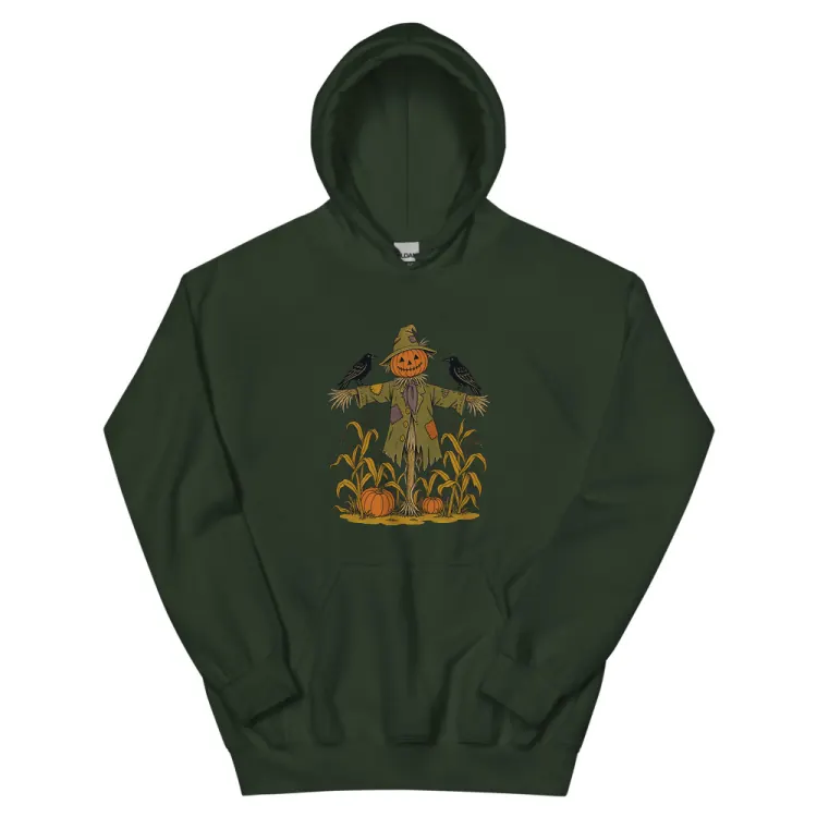 The The Scarecrow Hoodie in Forest Green.
