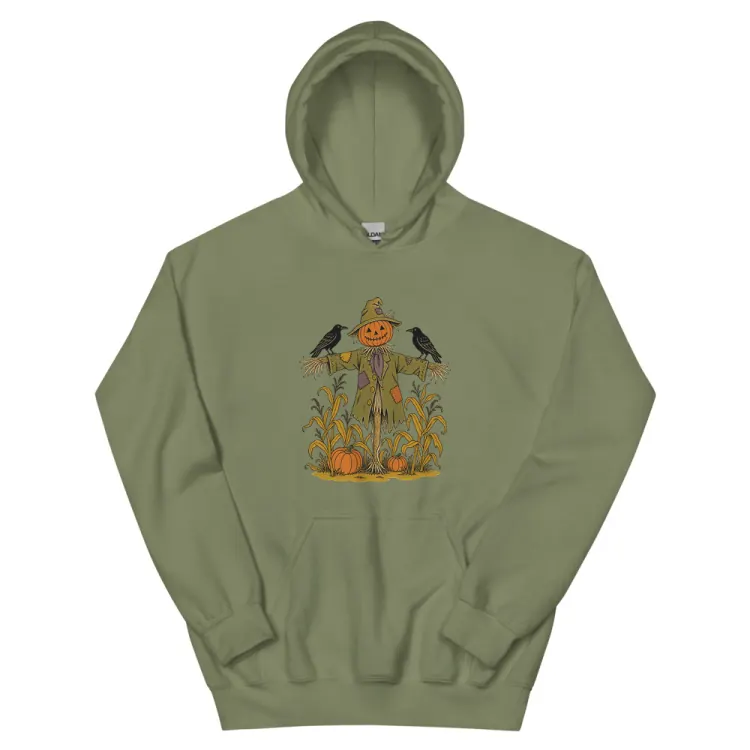 The The Scarecrow Hoodie in Military Green.