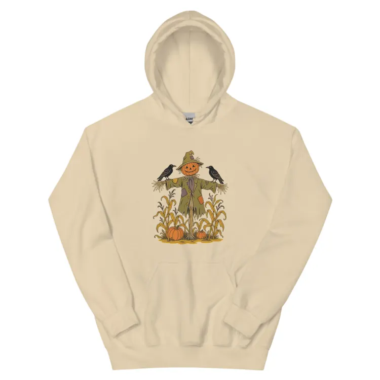The The Scarecrow Hoodie in Sand.