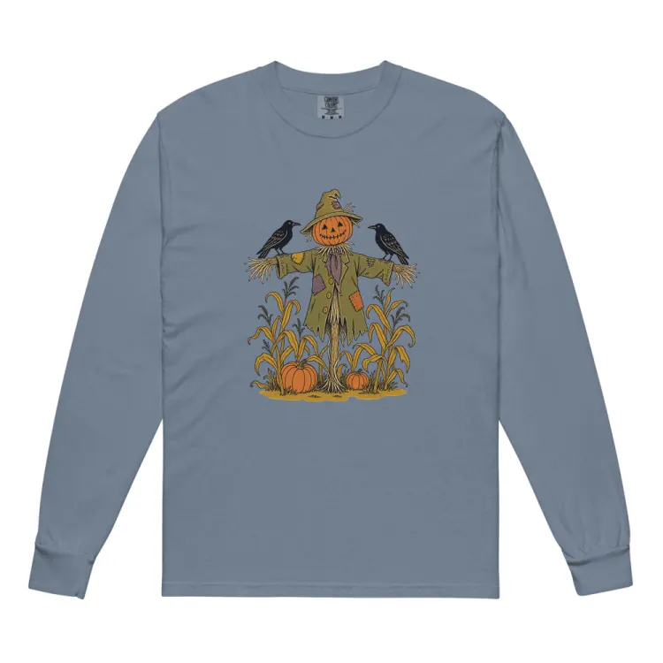 The The Scarecrow Long Sleeve in Blue Jean.