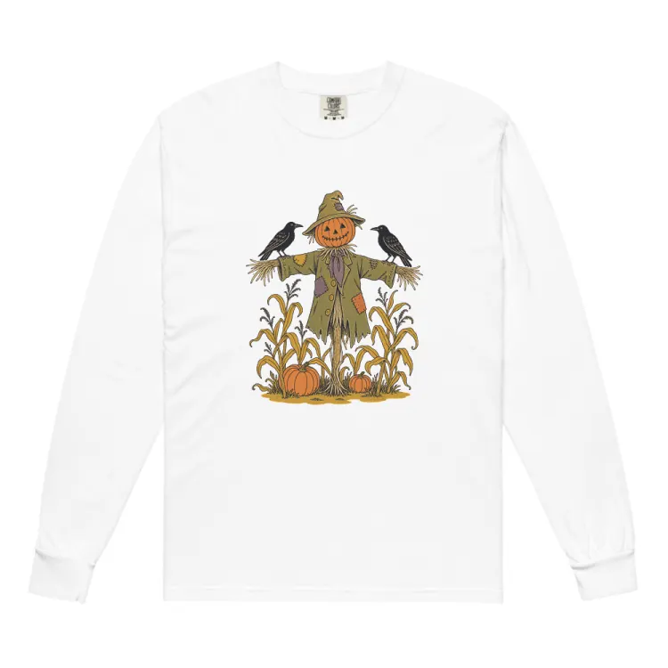 The The Scarecrow Long Sleeve in White.